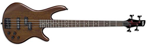 Ibanez GIO Series GSR200B-WNF - Electric Bass Guitar with Bass Boost - Black Hardware - Walnut Flat