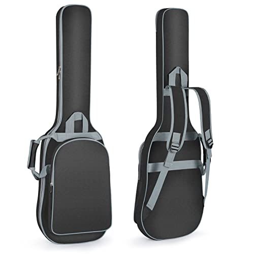 E-Gitarren Tasche Gitarrentasche für E-Gitarre Wasserfest Elektrische Gig Bag mit 10mm Polsterung Electric Guitar Bag Case Weicher Gitarrenkoffer Gitarrenhülle Rucksack Taschen für 40 Zoll E-Gitarre