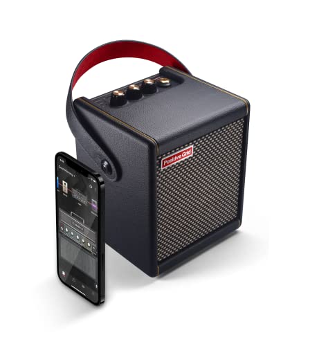 Positive Grid Spark MINI 10W tragbarer Smart-Gitarrenverstärker & Bluetooth-Lautsprecher mit App zum Gitarrenspielen zu Hause oder auf Reisen (Schwarz)
