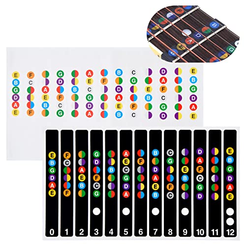 Gitarren Noten-Aufkleber für das Griffbrett Noten Lernen für Anfänger gitarren zubehör Gitarren Griffbrett Noten Aufkleber Griffbrett Gitarrenhals Aufkleber Gitarrengriffbrett Sticker